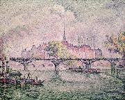 Paul Signac Ile de la Cite, Paris painting